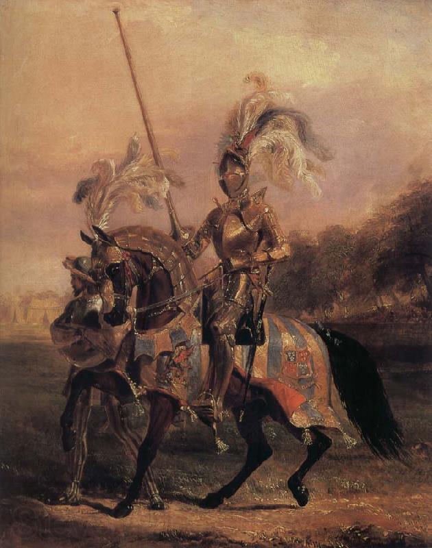 Edward Henry Corbould,RI,RWS At Egliton, lord of t he Tournament Norge oil painting art